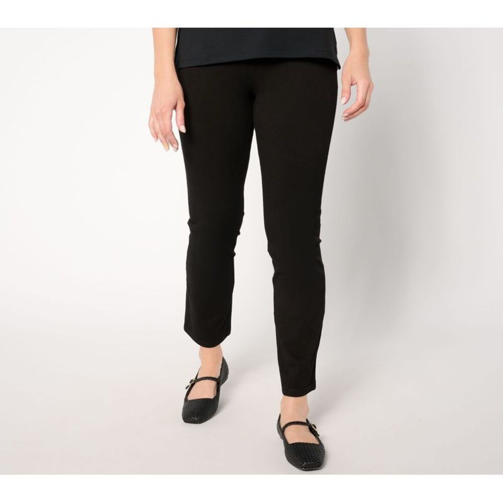 Women Control Women's Petite Pants PXS With Prime Denim Slim Leg Black A652710